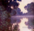 Mañana brumosa en el paisaje azul del Sena Claude Monet